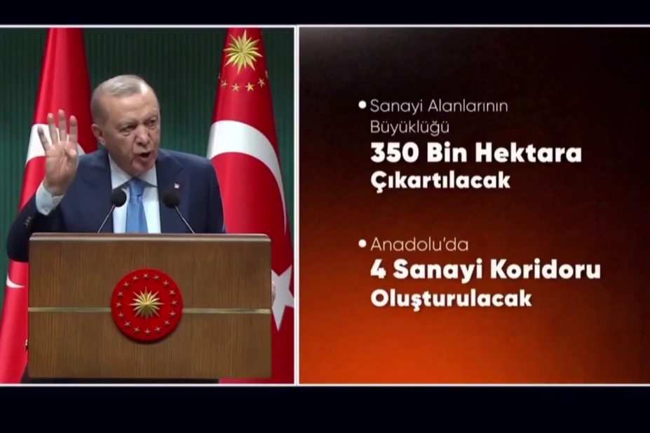 Ekonomide 2028 hedefi 1,9 trilyon dolar... Anadolu'da 4 sanayi koridoru oluşturulacak