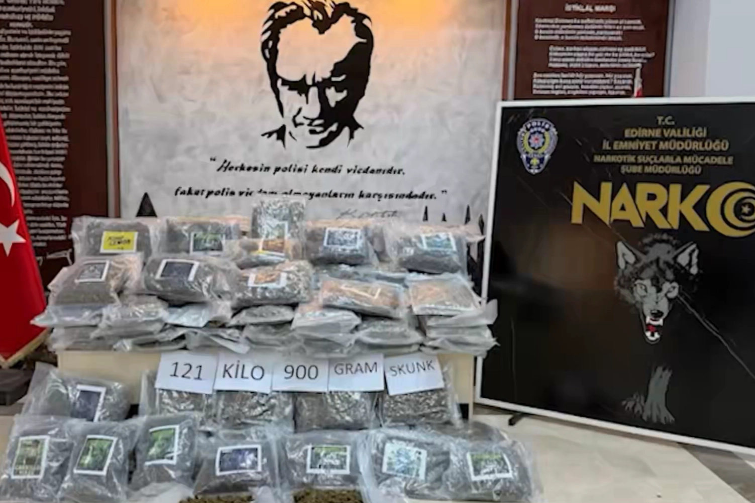 T&uuml;rk Polisi'nden tarihi uyuşturucu ve narkotik operasyon zinciri