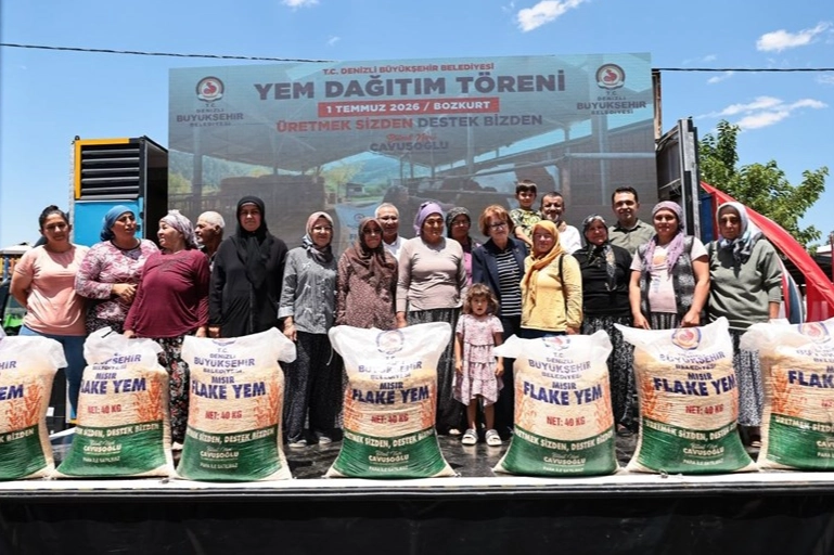 Yem Desteği Projesi &uuml;reticiye can suyu oldu