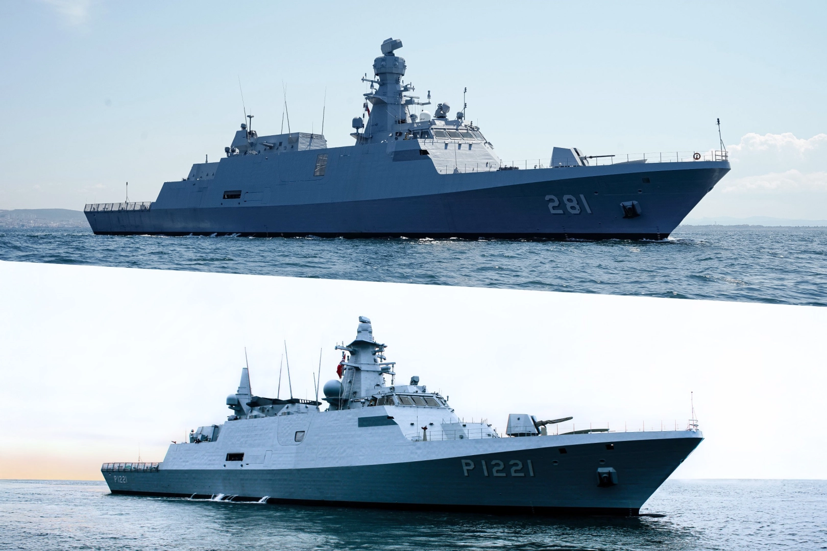 Pakistan ve T&uuml;rkiye&rsquo;de muharip gemiler aynı anda seyirde