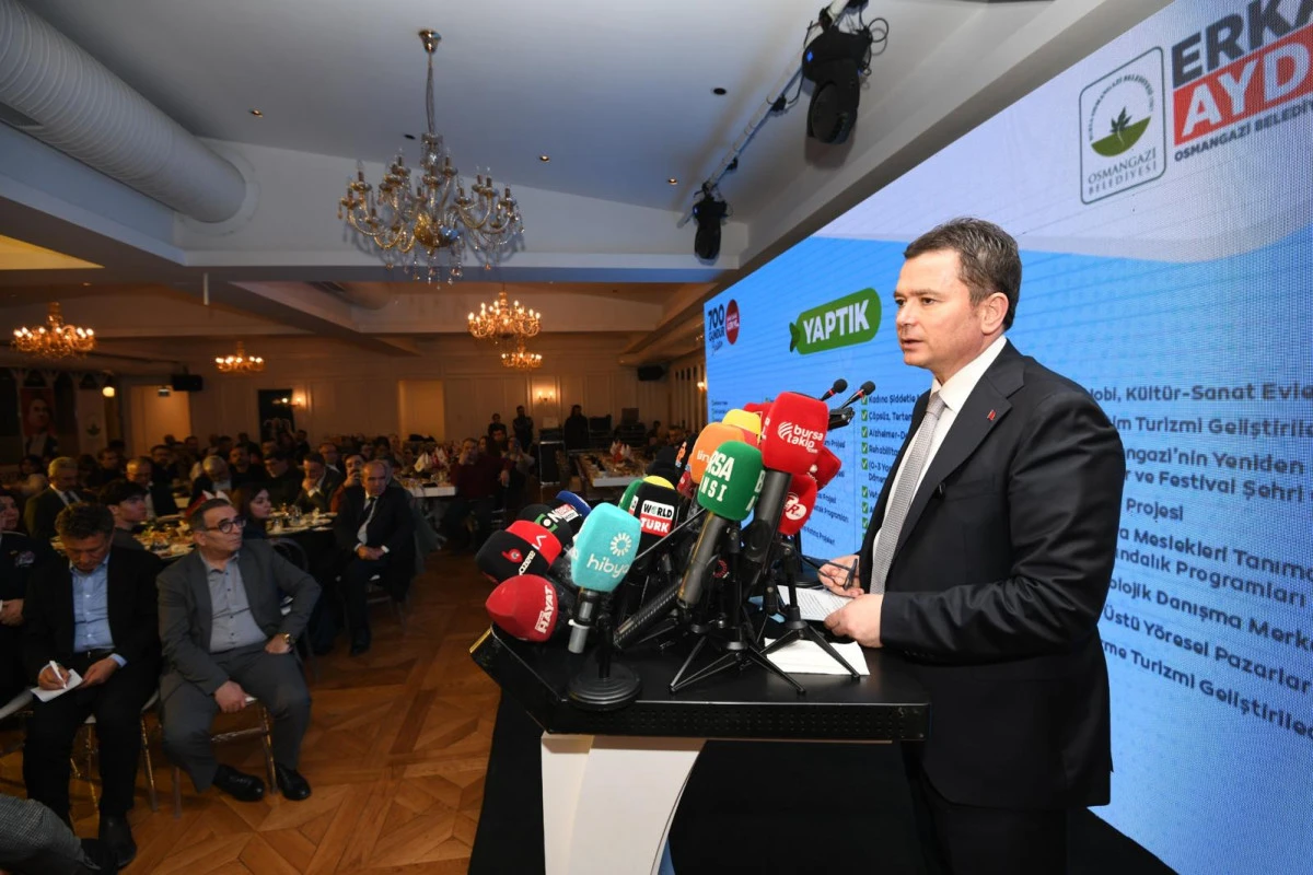 Osmangazi Belediye Başkanı Erkan Aydın'dan "700 g&uuml;n raporu"