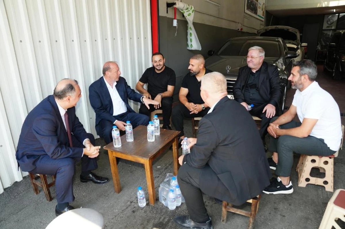 &Ouml;zer Matlı, Nakliyeciler ve Otosansit Esnafı ile buluştu