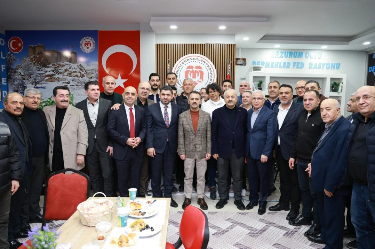 Vali İlhami Aktaş Erzurum Oltu Dernekler Federasyonu ile sahur programında buluştu